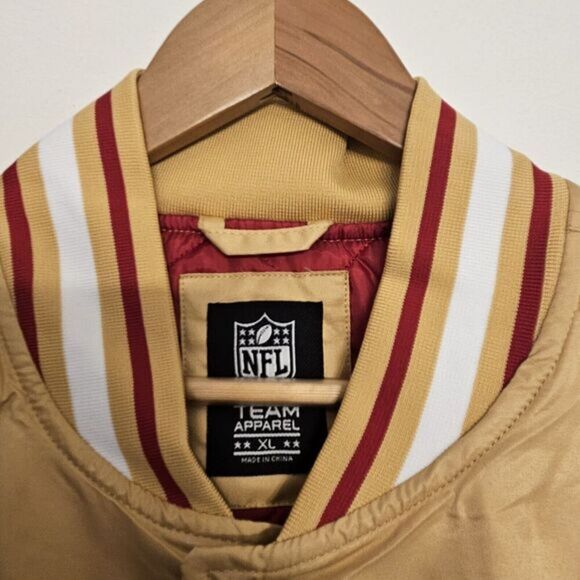 San Francisco 49ers GOLD Jacket / Size XL/ QQMG037FSF-RO / New With Tag - Picture 7 of 8